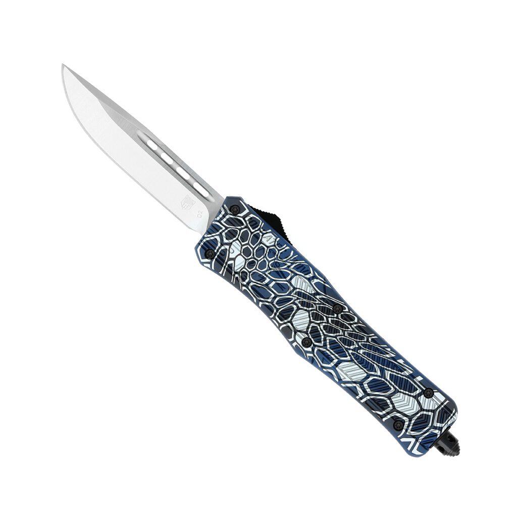 Medium CTK-1 Blue Cobra Skin (Cerakote) | CobraTec Knives
